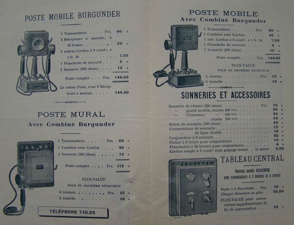 P4 catalogue telephone-burgunder